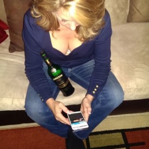 New iPhone...and Jameson Rarest Reserve ...she doesn't even kno I&#039