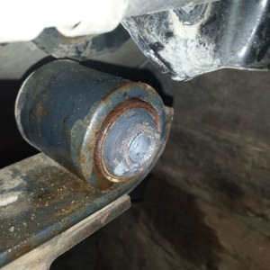 Squeezed the bushing back in