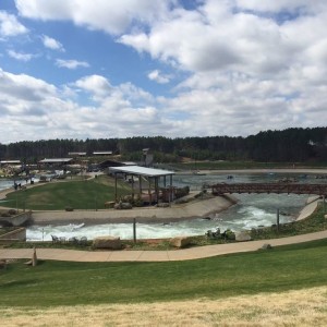 Got a sun burn at the whitewater center today ....