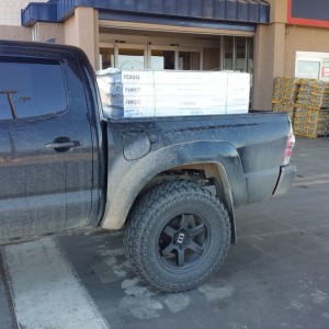 Hauled some laminate flooring today