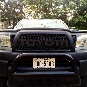 plasti-dipped grille surround