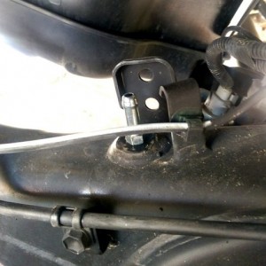 Hose connection for diff breather