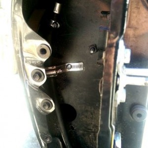 Diff breather locate behind tail light