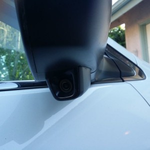 New hondas come with cameras on the right mirror that show a live feed of y