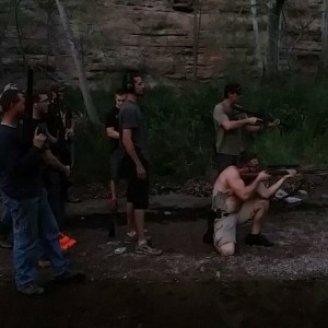 Shooting an airbag