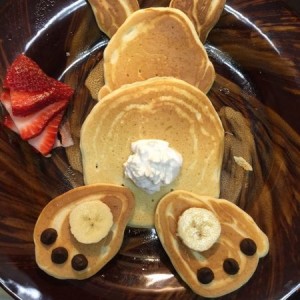 Little man's Easter breakfast.