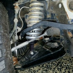 Suspension on a Navy SEAL HiLux vehicle....