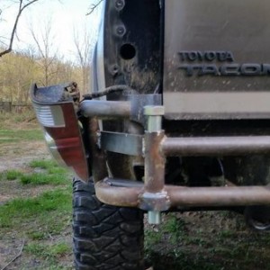 Trail Gear rear bumper getting some dual swing outs