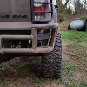 Trail Gear rear bumper getting some dual swing outs