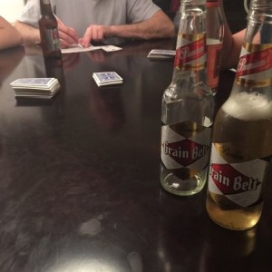 Cards and beer tonight.