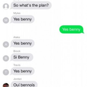 This is how my friends and I have conversations, we all work together to tr