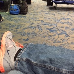4:24am at the gate... :(