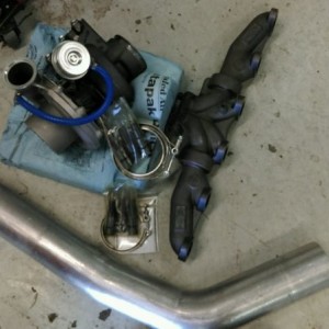 S300 turbo. 4" down pipe. 300 hp injectors. 3peice manifold. For the t