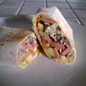 It was time for a hotdog breakfast burrito