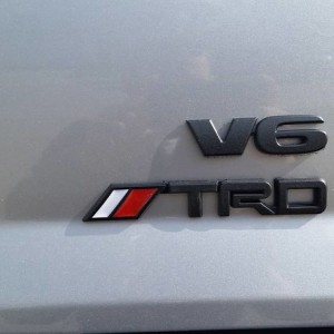 Rear right badge dipped