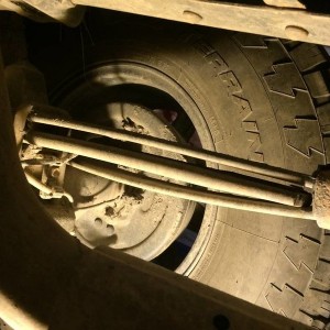 Stock leaf spring snapped