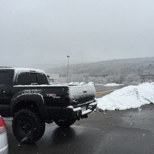 Snowing on the first day of spring....