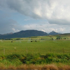 Joseph, Oregon after summer storm