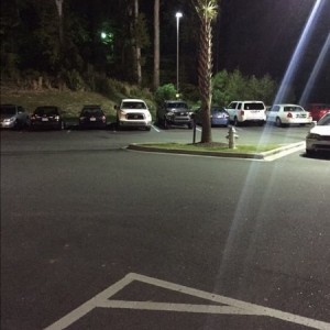 There it is- waiting for me at the end of the parking lot...trying to be a big boy next to the tundra