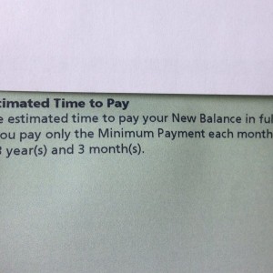 My new CC bill , lol