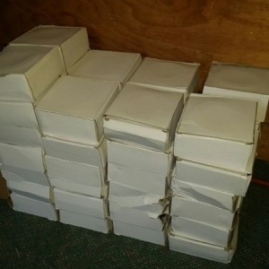 First half of this week's shipment from Koyo! 50 bearings ready to get inspected, greased, and assembled with the hubs!