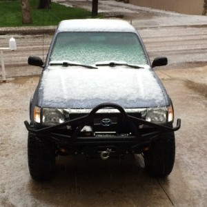 -sigh- all hail. Lots of rain. Hope the golfball sized stuff keeps staying away. Not cool