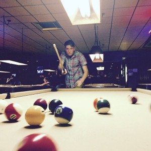 Late night pool to round out the night