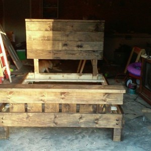 Finished sandin and staining last night, its done!