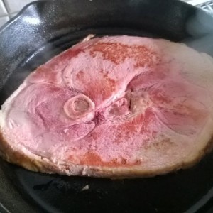 Big ham steak from my friend's pig