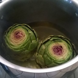 Artichokes. It's what for dinner.