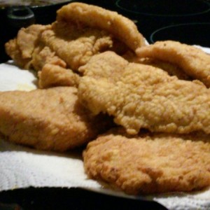 Fried fish for supper here