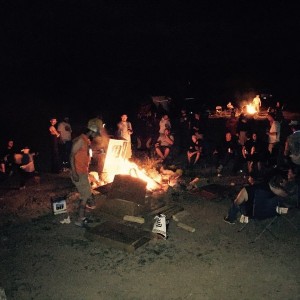 Rock therapy bonfire last night