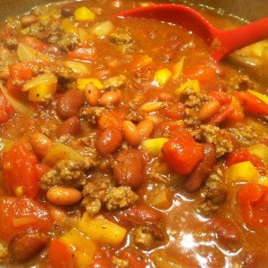 Quick chili and cornbread tonight.