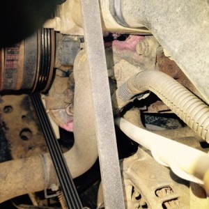 That taint good. Water pump starting to leak. Had it replaced at 33k so this one has 51k on it :/