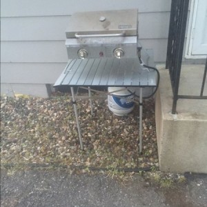 Any bets on how long this lasts sitting out before some neighborhood thugs decide they need it?