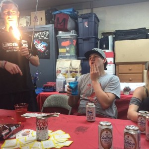 Getting effed up before the grad party tomorrow