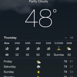 Perfect weather to be up at the lake as long as the rain holds off.