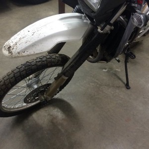 Chris' Supermoto front fender mod