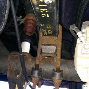 Chevy 1500 dealer installed lift.