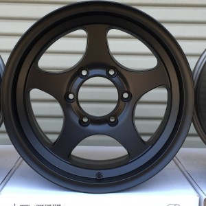 1680 FN Wheels Five Star ET 0mm Matte Black