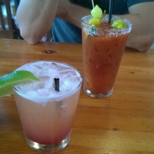 Chili infused tequila cocktail