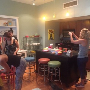 Women in their natural habitat (making me breakfast)