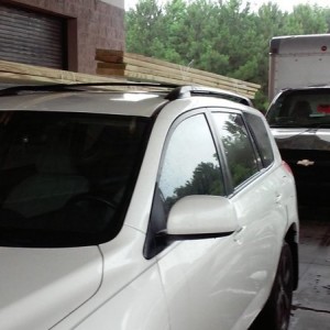 Canoe is still on my truck so had to put the wife's rav4 to work
