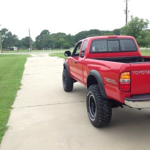 Side view.  They stick out about 2"