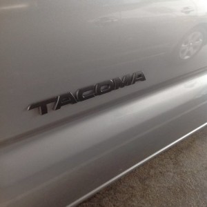 Tacoma Plasti-dipped Emblem