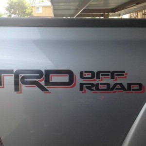 Stock Tacoma TRD Decal