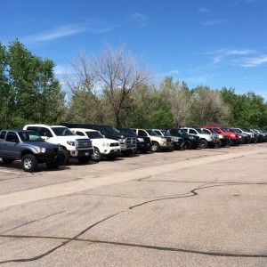 Good turnout for our meet! 26 trucks!
