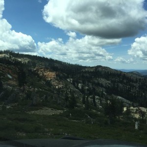 Kinda crappy pic, but the scenery with the clouds was amazing!