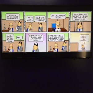 Just installed that TV on the outside of my office...gotta keep my employees entertained