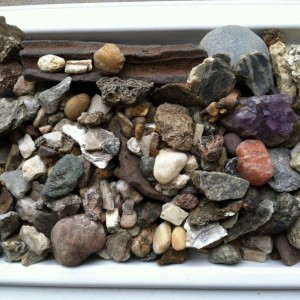 And an old rock collection. I must have a hundred pounds of rock piles. :0